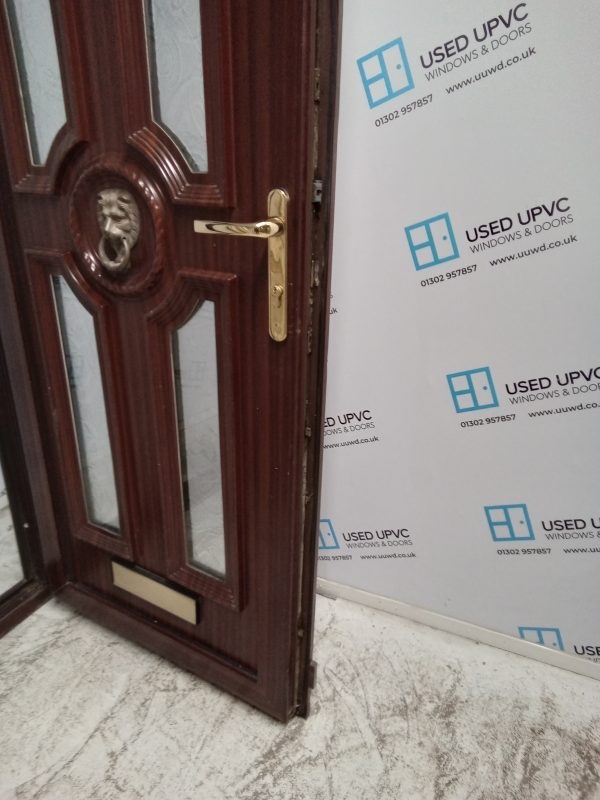 Used Woodgrain Upvc Front Door 865mm x 2095mm 0441 - Image 5