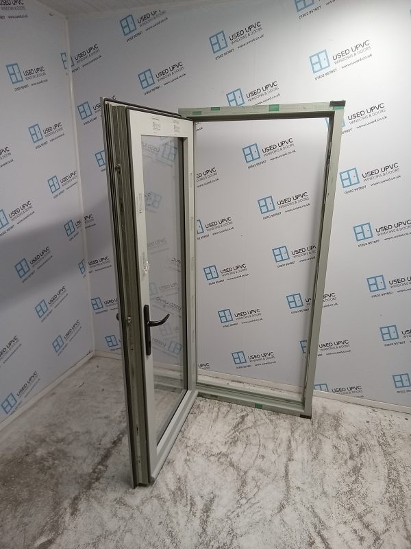 Brand New Olive Upvc Back Door 840mm x 1820mm ND34 - Image 3