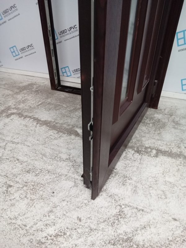 Used Rosewood Upvc Front Door 880mm x 2060mm 0808 - Image 6