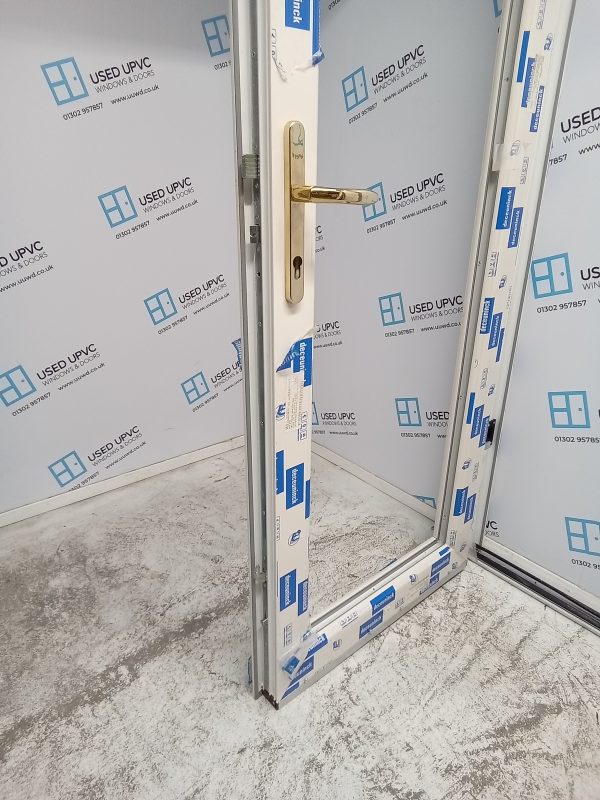 Brand New Cream Upvc Unglazed Door 800mm x 2055mm ND39 - Image 5
