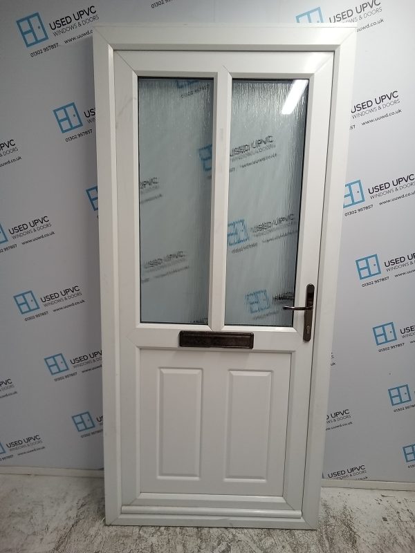 Used White Upvc Front Door 945mm x 2055mm 0177