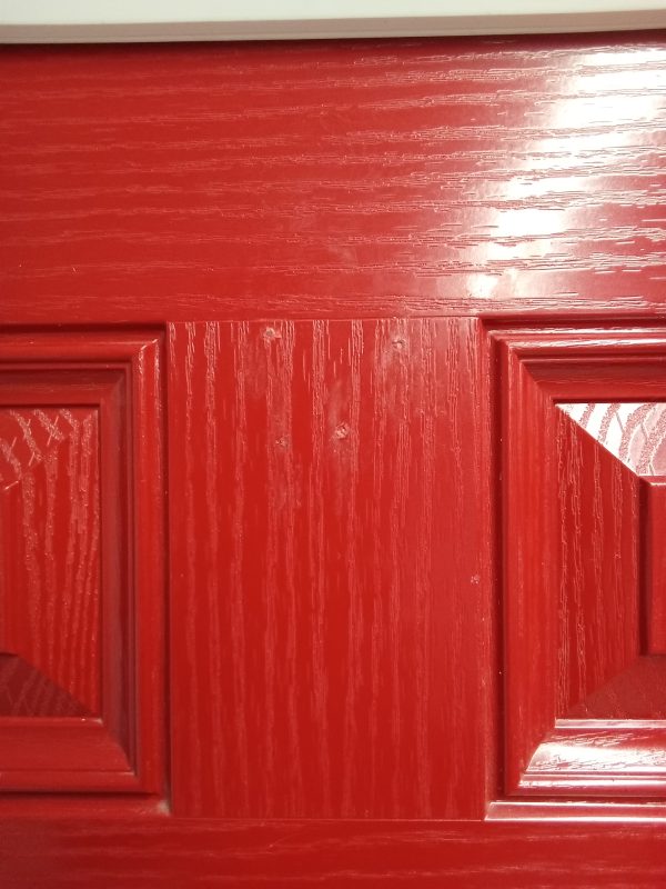 Used Red Composite Front Door 840mm x 1960mm 0653 - Image 7