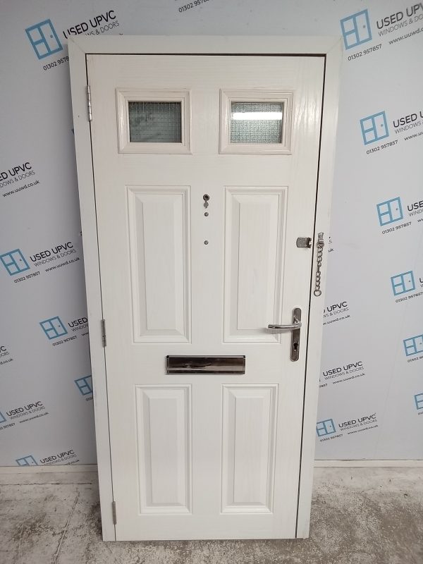 Used Anthracite Grey Composite Front Door 890mm x 1965mm 0800 - Image 2