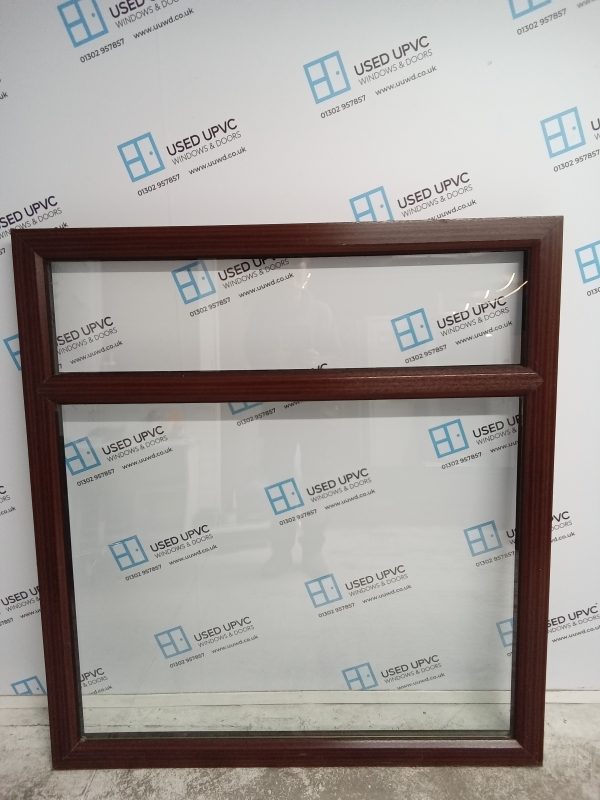 Used Woodgrain Upvc window 1360mm x 1470mm LW0003