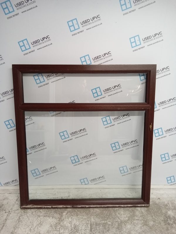Used Woodgrain Upvc window 1360mm x 1470mm LW0003 - Image 2