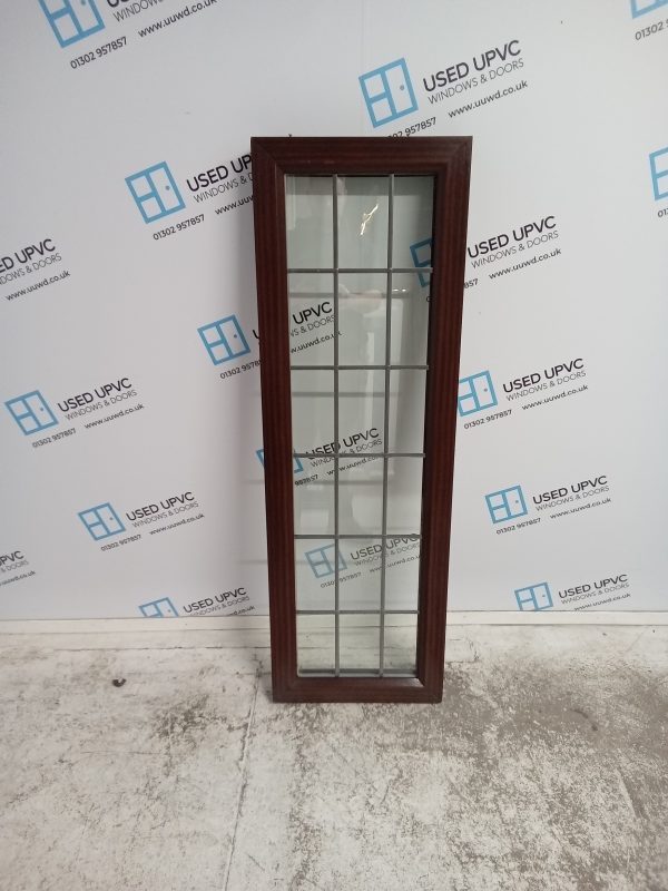 Used Woodgrain Upvc Window 415mm x 1260mm W0163
