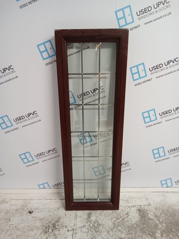Used Woodgrain Upvc Window 415mm x 1260mm W0163 - Image 2