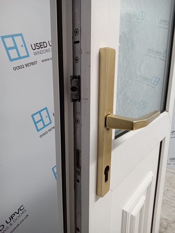Used White Upvc Back Door 770mm x 2035mm 0444 - Image 5
