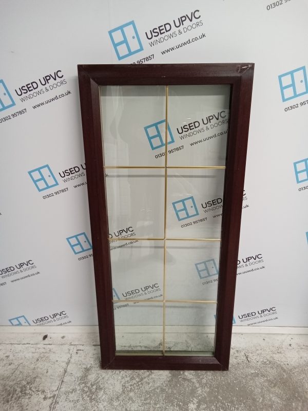 Used Rosewood Upvc Window 570mm x 1255mm W0102