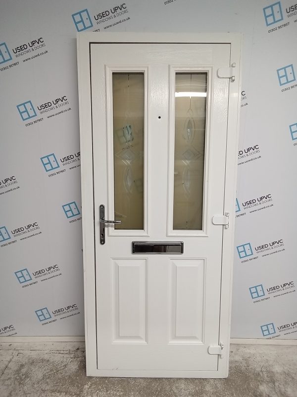 Used Anthracite Grey Composite Front Door 900mm x 2045mm 0635 - Image 2