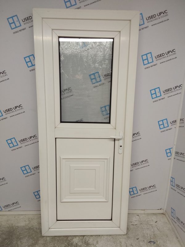 Used White Upvc Stable Back Door 850mm x 2070mm 0263
