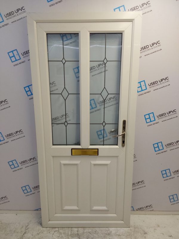 Used White Upvc Front Door 925mm x 2060mm 0490