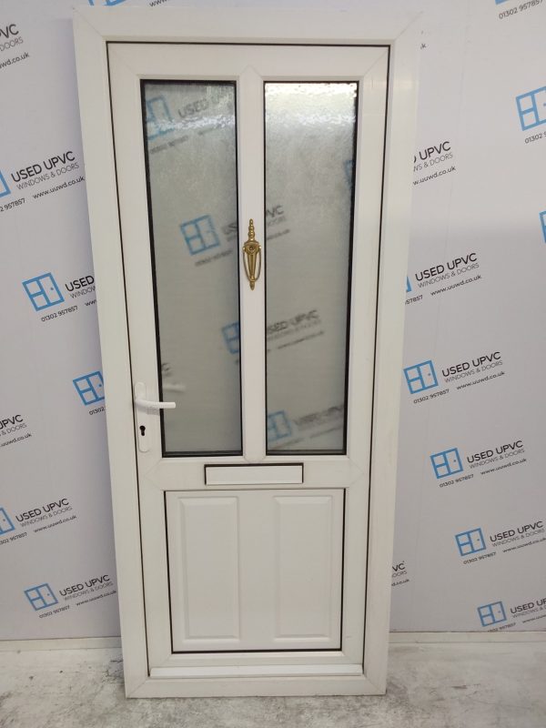 Used White Upvc Front Door 870mm x 2055mm 0526