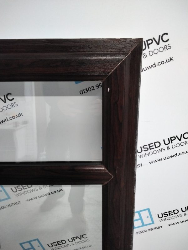 Used Rosewood Upvc Window 590mm x 1260mm W0172 - Image 4