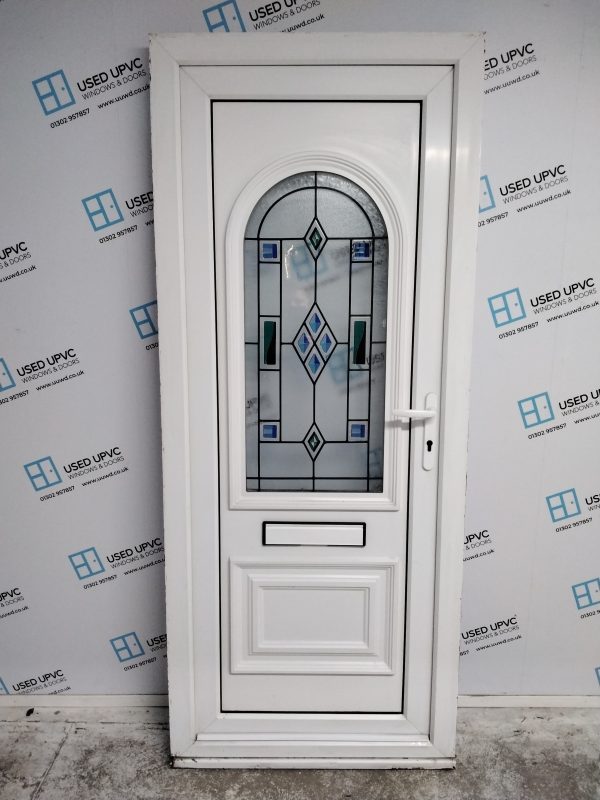 Used White Upvc Front Door 860mm x 2070mm 0003