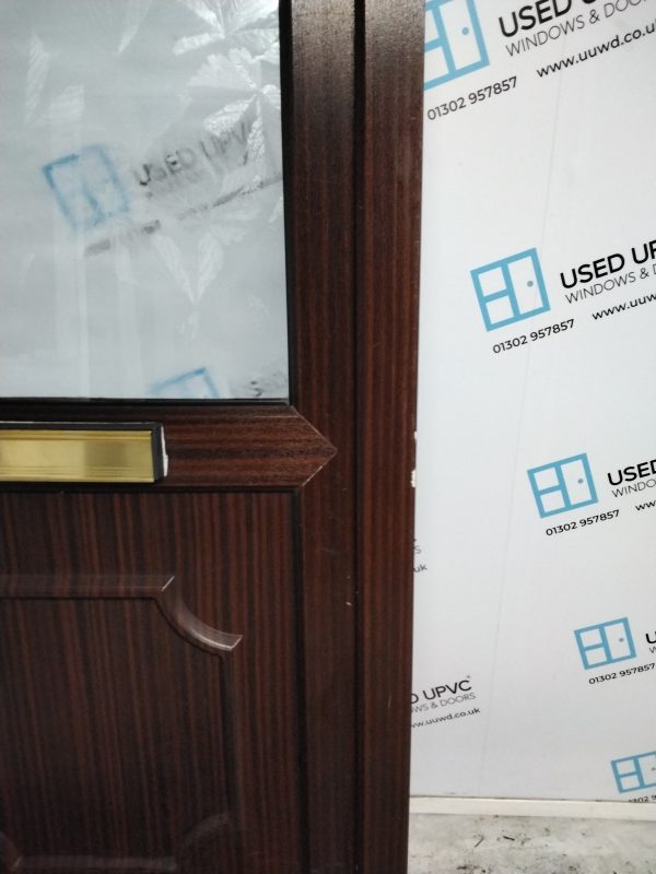 Used Woodgrain Upvc Front Door 890mm x 2095mm 0009 - Image 9