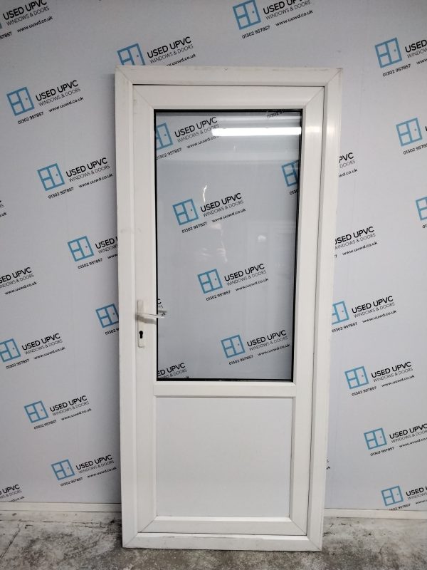 Used White Upvc Back Door 900mm x 2070mm 0021