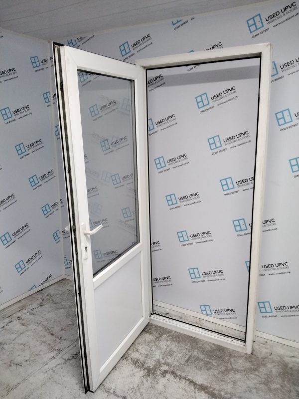 Used White Upvc Back Door 900mm x 2070mm 0021 - Image 3