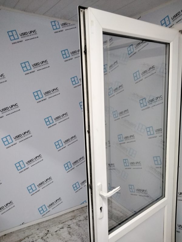 Used White Upvc Back Door 900mm x 2070mm 0021 - Image 4