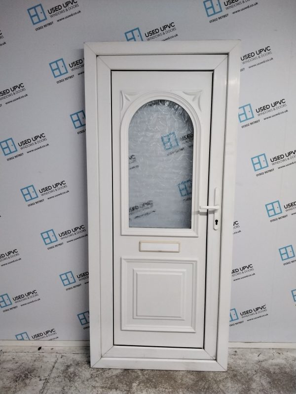 Used White Upvc Back Door 910mm x 2075mm 0022