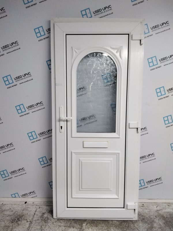 Used White Upvc Back Door 910mm x 2075mm 0022 - Image 2