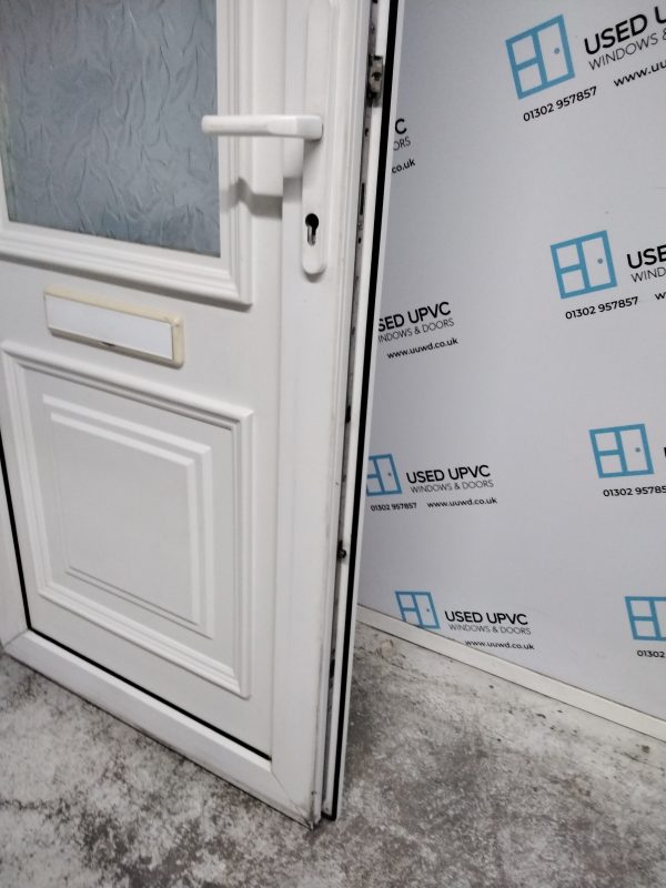Used White Upvc Back Door 910mm x 2075mm 0022 - Image 5