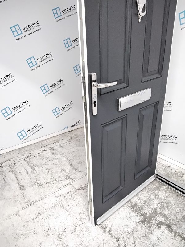 Used Anthracite Grey Composite Front Door 850mm x 2000mm 0032 - Image 5