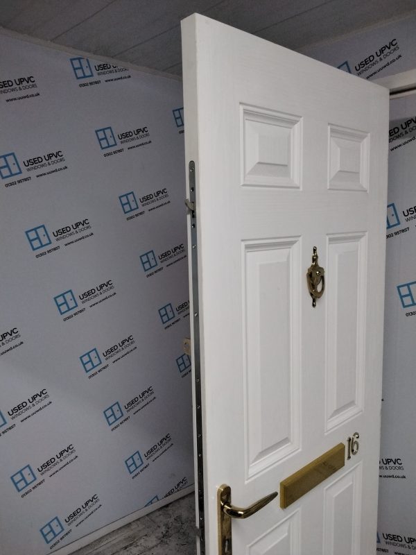 Used White Composite Front Door 910mm x 2080mm 0040 - Image 3