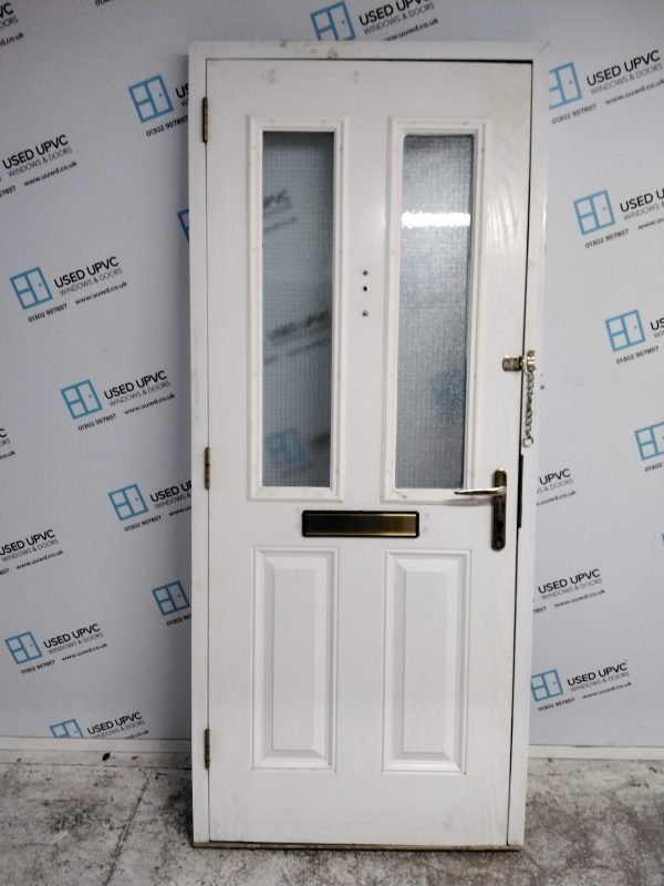 Used White Composite Front Door 880mm x 2080mm 0069 - Image 2