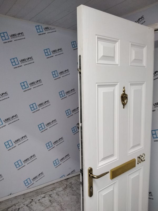 Used White Composite Front Door 880mm x 2070mm 0096 - Image 4