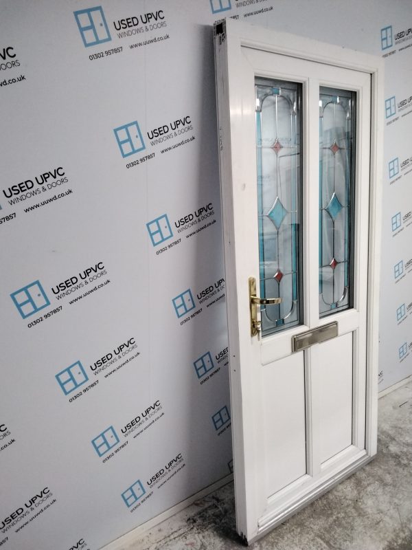Used White Upvc Front Door 955mm x 2040mm 0102 - Image 7