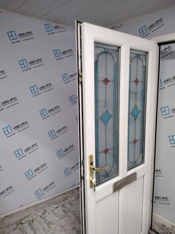 Used White Upvc Front Door 955mm x 2040mm 0102 - Image 4