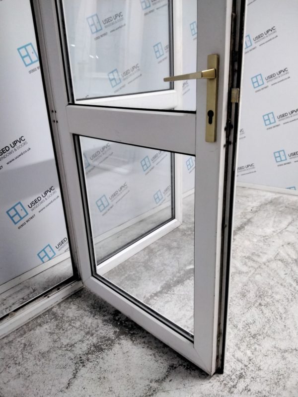 Used White Upvc Door And Side Panel 1800mm x 2035mm DS005 - Image 5