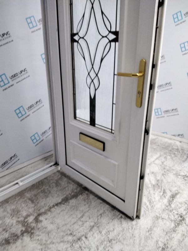 Used White Upvc Front Door And Side Panel 1595mm x 2035mm DS006 - Image 5