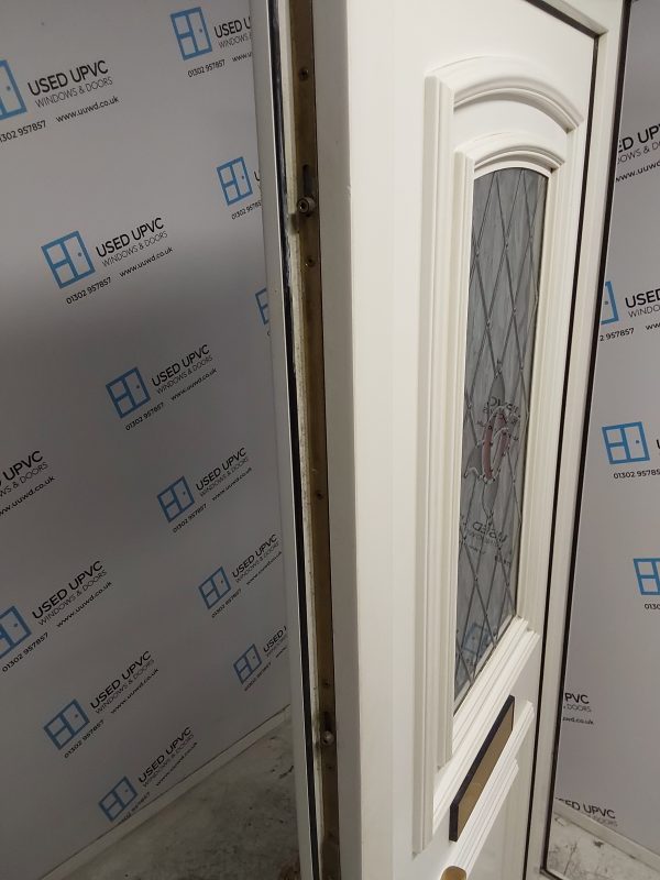 Used White Upvc Front Door And Side Panels 1525mm x 2030mm DS008 - Image 7