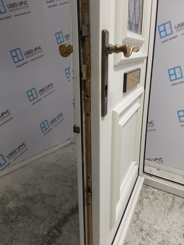 Used White Upvc Front Door And Side Panels 1525mm x 2030mm DS008 - Image 8