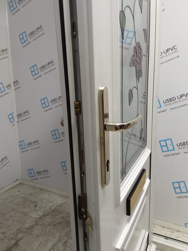 Used White Upvc Front Door And Side Panel 1400mm x 2070mm DS013 - Image 5