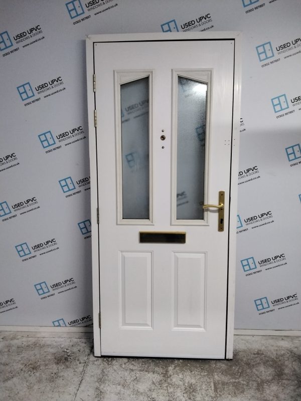 Used White Composite Front Door 935mm x 2085mm 0092 - Image 2