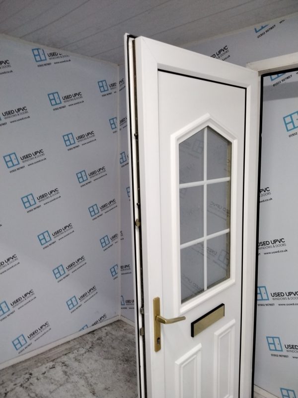 Used White Upvc Front Door 910mm x 2090mm 0123 - Image 4