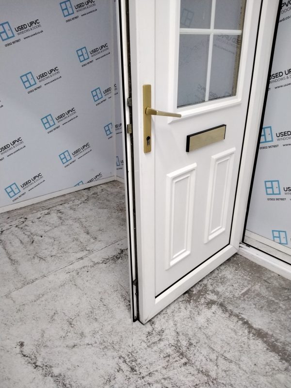 Used White Upvc Front Door 910mm x 2090mm 0123 - Image 5