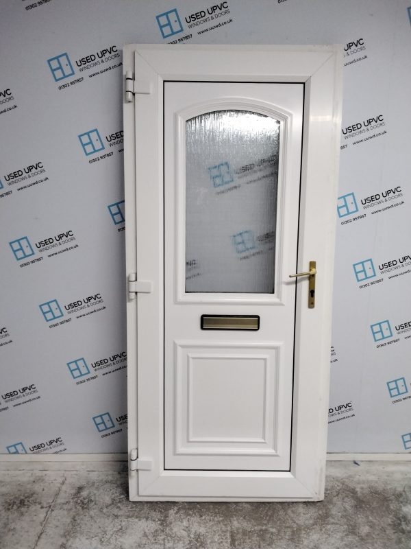 Used White Upvc Front Door 920mm x 2030mm 0137 - Image 2