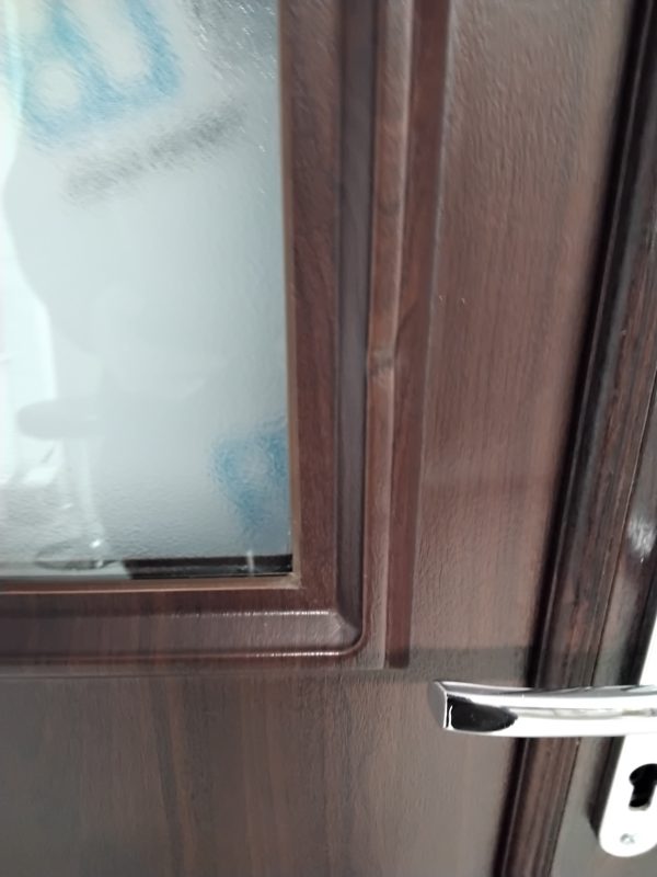 Used Rosewood Upvc Back Door 900mm x 2050mm 0080 - Image 6
