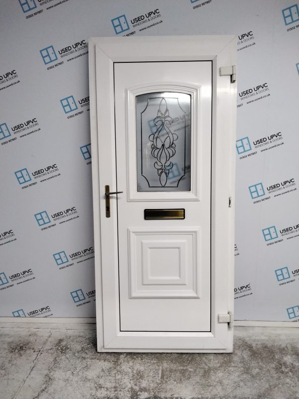 Used White Upvc Front Door 910mm x 2040mm 0149 - Image 2