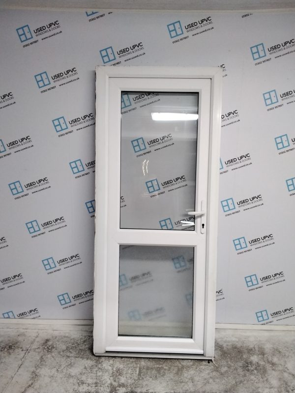 Used White Upvc Back Door 865mm x 2040mm 0162