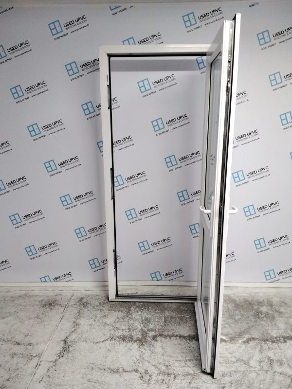 Used White Upvc Back Door 865mm x 2040mm 0162 - Image 3