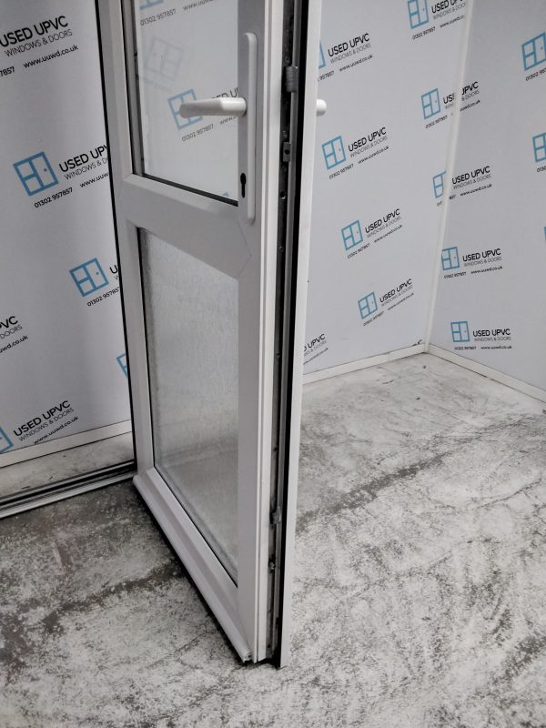 Used White Upvc Back Door 865mm x 2040mm 0162 - Image 5