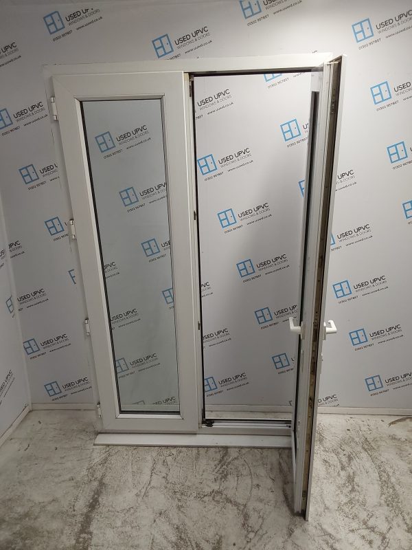 Used White Upvc French Doors 1245mm x 2060mm EA3 - Image 3