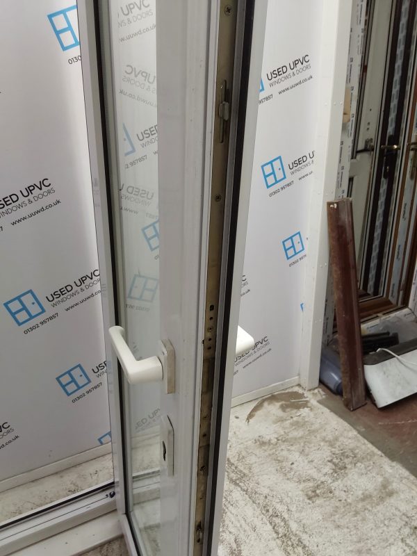 Used White Upvc French Doors 1245mm x 2060mm EA3 - Image 8