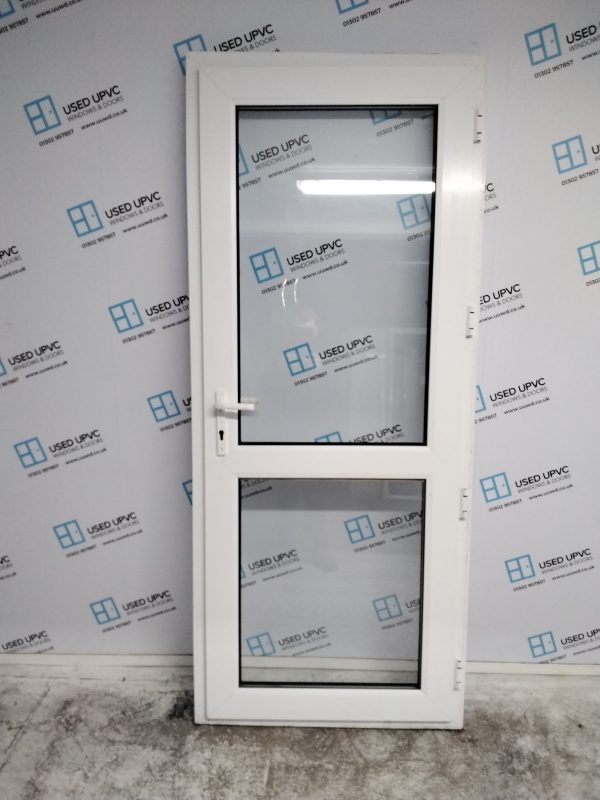 Used White Upvc Back Door 890mm x 2120mm 0176 - Image 2