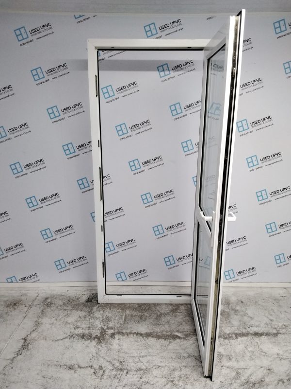 Used White Upvc Back Door 890mm x 2120mm 0176 - Image 3